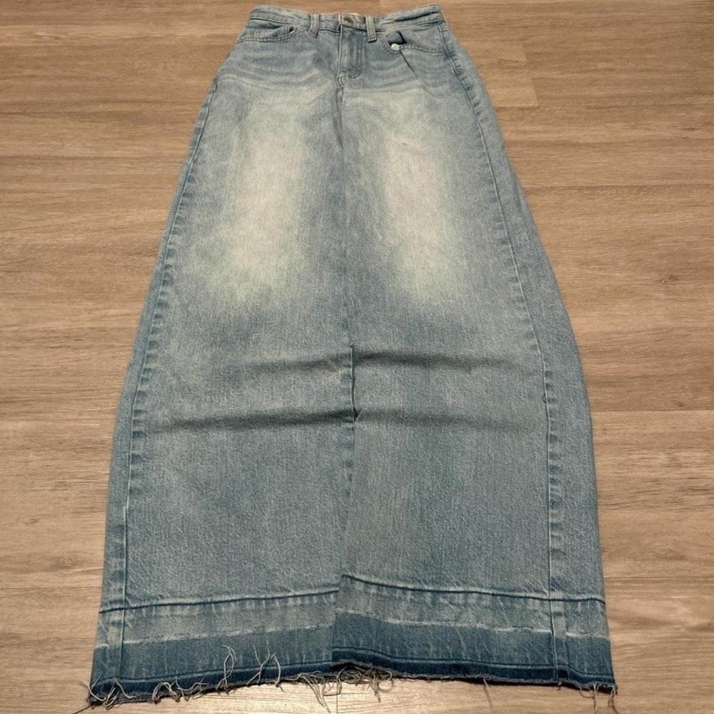 Baggy Wide Leg Stacked Faded Denim Jeans 24x32 Y2K Vintage Grunge